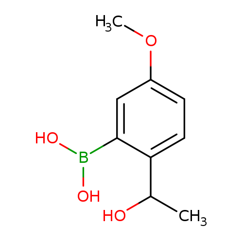 2-(1-Hydroxyethyl)-5-methoxyphenylboronic acid