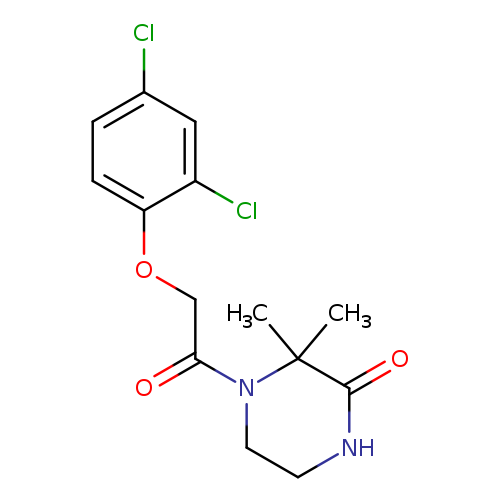 4-[2-(2,4-dichlorophenoxy)acetyl]-3,3-dimethylpiperazin-2-one