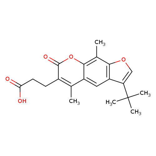 3-(3-tert-Butyl-5,9-dimethyl-7-oxo-7h-furo[3,2-g]chromen-6-yl)propanoic acid