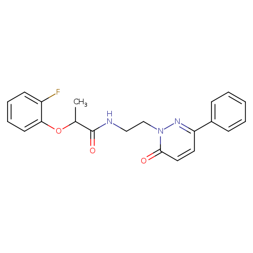 2-(2-fluorophenoxy)-N-[2-(6-oxo-3-phenyl-1,6-dihydropyridazin-1-yl)ethyl]propanamide