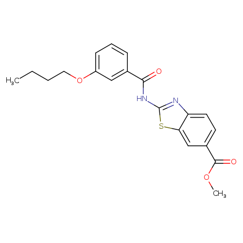 methyl 2-(3-butoxybenzamido)-1,3-benzothiazole-6-carboxylate