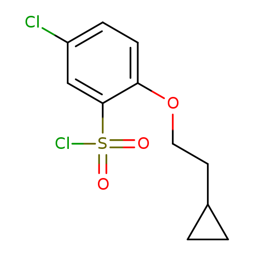 5-chloro-2-(2-cyclopropylethoxy)benzene-1-sulfonyl chloride