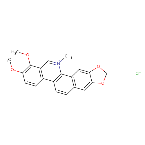 1,2-dimethoxy-12-methyl[1,3]benzodioxolo[5,6-c]phenanthridiniumchloride