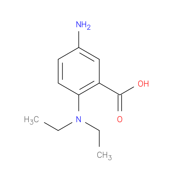 Benzoic acid, 5-amino-2-(diethylamino)- (9CI)