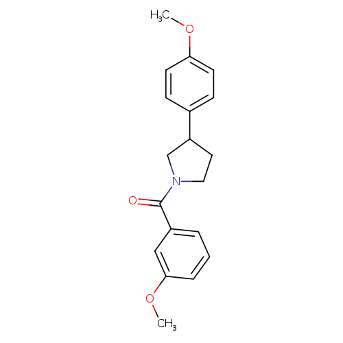1-(3-methoxybenzoyl)-3-(4-methoxyphenyl)pyrrolidine