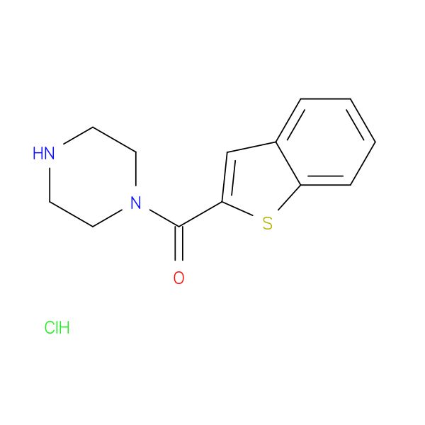 1-(1-benzothiophene-2-carbonyl)piperazine hydrochloride