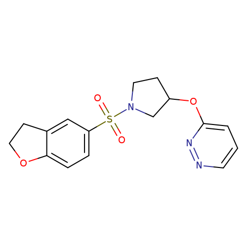 3-{[1-(2,3-dihydro-1-benzofuran-5-sulfonyl)pyrrolidin-3-yl]oxy}pyridazine