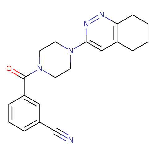 3-[4-(5,6,7,8-tetrahydrocinnolin-3-yl)piperazine-1-carbonyl]benzonitrile
