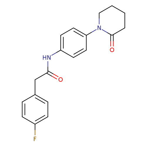 2-(4-fluorophenyl)-N-[4-(2-oxopiperidin-1-yl)phenyl]acetamide