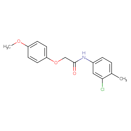 N-(3-chloro-4-methylphenyl)-2-(4-methoxyphenoxy)acetamide