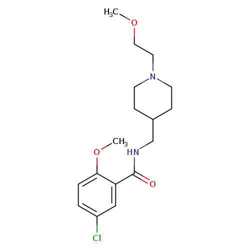 5-chloro-2-methoxy-N-{[1-(2-methoxyethyl)piperidin-4-yl]methyl}benzamide