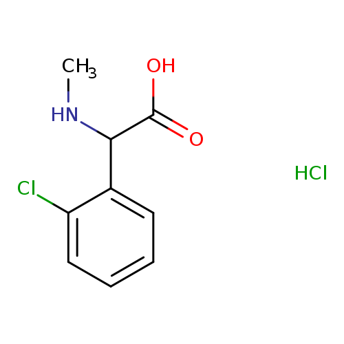 2-(2-chlorophenyl)-2-(methylamino)acetic acid hydrochloride