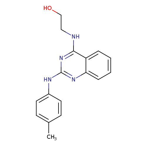 2-({2-[(4-methylphenyl)amino]quinazolin-4-yl}amino)ethan-1-ol