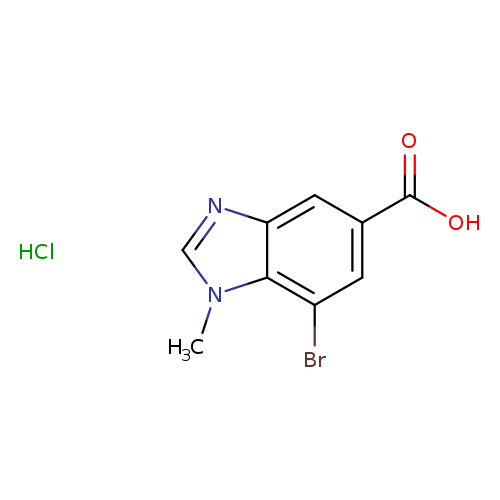 7-Bromo-1-methyl-1,3-benzodiazole-5-carboxylic acid HCl