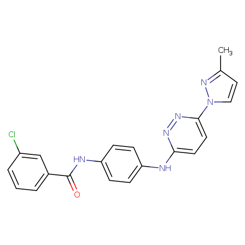 3-chloro-N-(4-{[6-(3-methyl-1H-pyrazol-1-yl)pyridazin-3-yl]amino}phenyl)benzamide