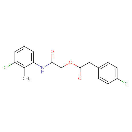 [(3-chloro-2-methylphenyl)carbamoyl]methyl 2-(4-chlorophenyl)acetate
