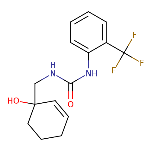 1-[(1-hydroxycyclohex-2-en-1-yl)methyl]-3-[2-(trifluoromethyl)phenyl]urea
