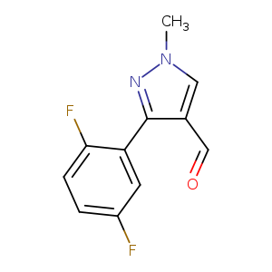3-(2,5-difluorophenyl)-1-methyl-1H-pyrazole-4-carbaldehyde