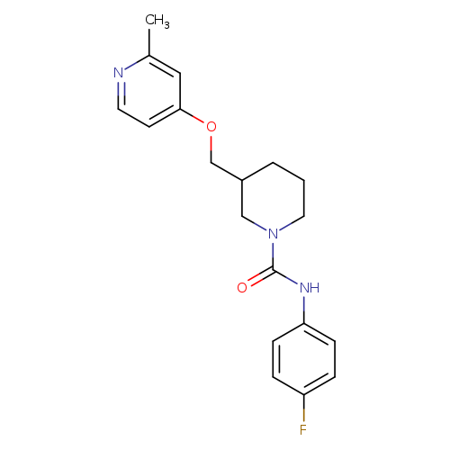 N-(4-fluorophenyl)-3-{[(2-methylpyridin-4-yl)oxy]methyl}piperidine-1-carboxamide