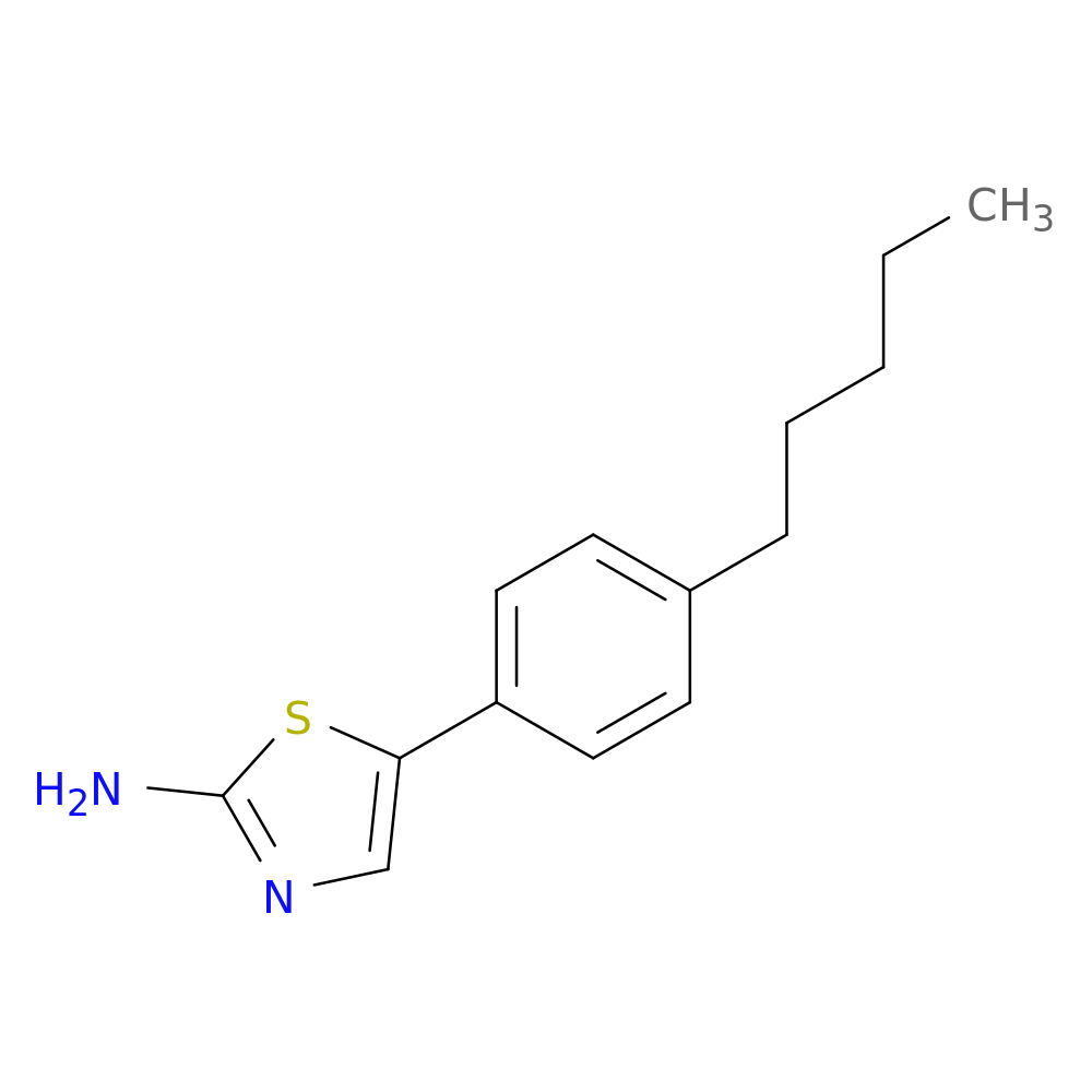 5-(4-pentylphenyl)thiazol-2-amine