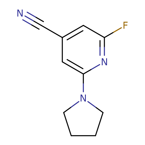 2-Fluoro-6-(pyrrolidin-1-yl)isonicotinonitrile