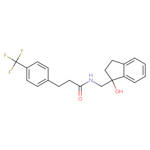 N-[(1-hydroxy-2,3-dihydro-1H-inden-1-yl)methyl]-3-[4-(trifluoromethyl)phenyl]propanamide