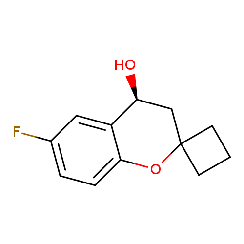 (4S)-6-fluoro-3,4-dihydrospiro[1-benzopyran-2,1'-cyclobutane]-4-ol