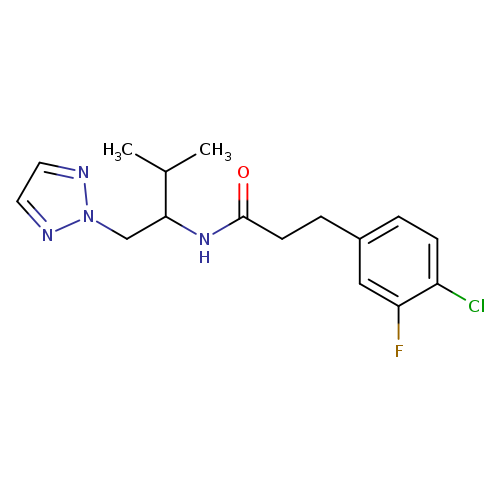 3-(4-chloro-3-fluorophenyl)-N-[3-methyl-1-(2H-1,2,3-triazol-2-yl)butan-2-yl]propanamide