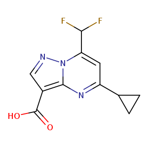 5-Cyclopropyl-7-(difluoromethyl)pyrazolo[1,5-a]pyrimidine-3-carboxylic acid