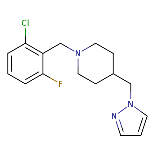 1-[(2-chloro-6-fluorophenyl)methyl]-4-[(1H-pyrazol-1-yl)methyl]piperidine