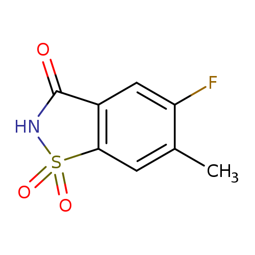 5-fluoro-6-methyl-2,3-dihydro-1lambda6,2-benzothiazole-1,1,3-trione