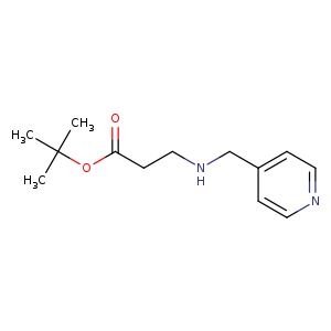 tert-butyl 3-{[(pyridin-4-yl)methyl]amino}propanoate