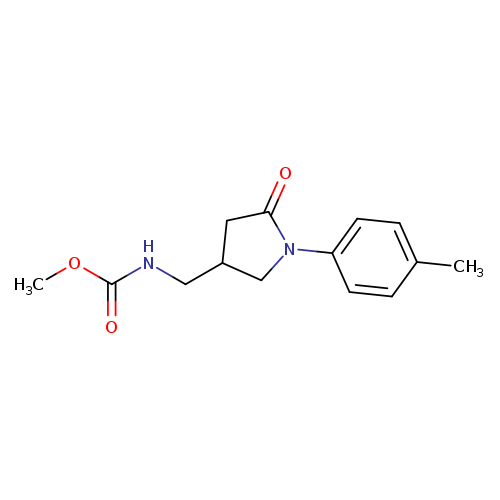 methyl N-{[1-(4-methylphenyl)-5-oxopyrrolidin-3-yl]methyl}carbamate
