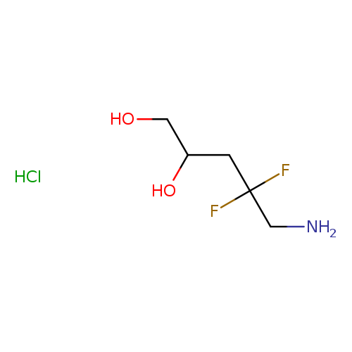 5-amino-4,4-difluoropentane-1,2-diolhydrochloride