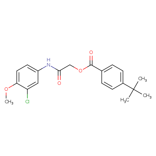 [(3-chloro-4-methoxyphenyl)carbamoyl]methyl 4-tert-butylbenzoate