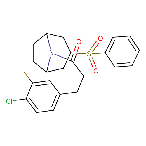 1-[3-(benzenesulfonyl)-8-azabicyclo[3.2.1]octan-8-yl]-3-(4-chloro-3-fluorophenyl)propan-1-one