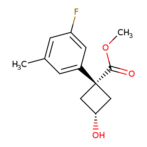 rac-methyl (1s,3s)-1-(3-fluoro-5-methylphenyl)-3-hydroxycyclobutane-1-carboxylate