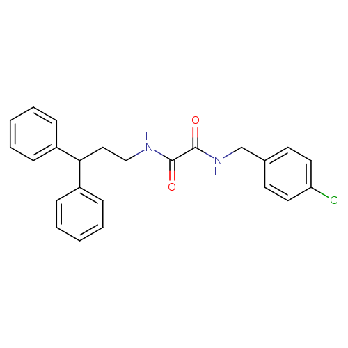 N'-[(4-chlorophenyl)methyl]-N-(3,3-diphenylpropyl)ethanediamide