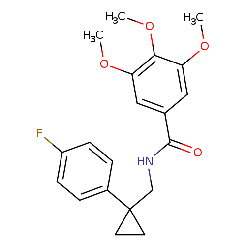 N-{[1-(4-fluorophenyl)cyclopropyl]methyl}-3,4,5-trimethoxybenzamide