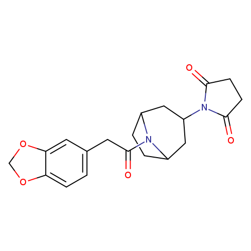 1-{8-[2-(2H-1,3-benzodioxol-5-yl)acetyl]-8-azabicyclo[3.2.1]octan-3-yl}pyrrolidine-2,5-dione