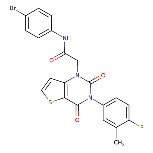 N-(4-bromophenyl)-2-[3-(4-fluoro-3-methylphenyl)-2,4-dioxo-1H,2H,3H,4H-thieno[3,2-d]pyrimidin-1-yl]acetamide