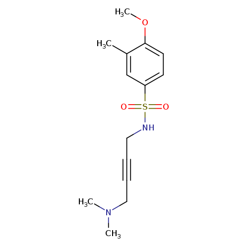 N-[4-(dimethylamino)but-2-yn-1-yl]-4-methoxy-3-methylbenzene-1-sulfonamide
