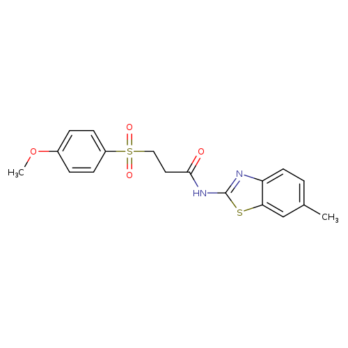 3-(4-methoxybenzenesulfonyl)-N-(6-methyl-1,3-benzothiazol-2-yl)propanamide