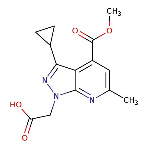2-(3-Cyclopropyl-4-(methoxycarbonyl)-6-methyl-1H-pyrazolo[3,4-b]pyridin-1-yl)acetic acid