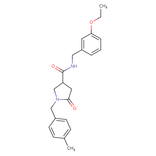 N-[(3-ethoxyphenyl)methyl]-1-[(4-methylphenyl)methyl]-5-oxopyrrolidine-3-carboxamide