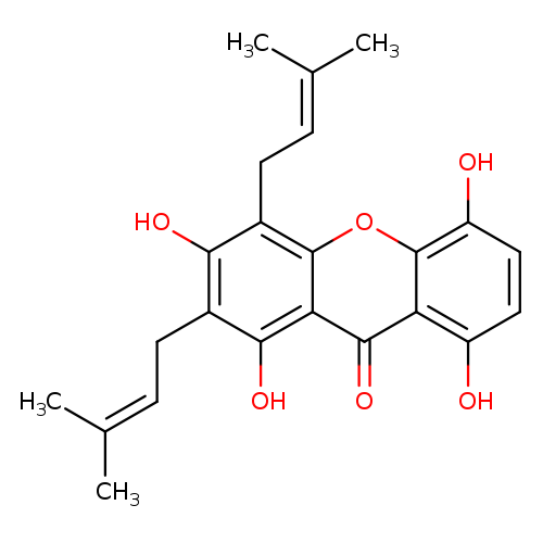 9H-Xanthen-9-one, 1,3,5,8-tetrahydroxy-2,4-bis(3-methyl-2-butenyl)-