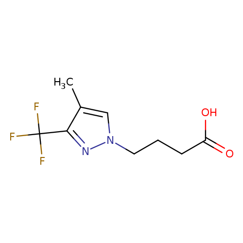 4-[4-methyl-3-(trifluoromethyl)-1H-pyrazol-1-yl]butanoic acid