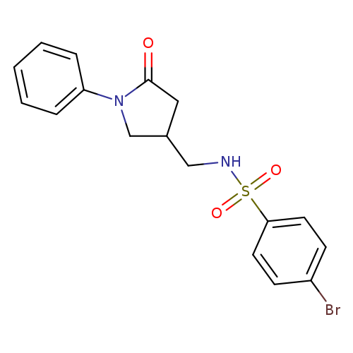 4-bromo-N-[(5-oxo-1-phenylpyrrolidin-3-yl)methyl]benzene-1-sulfonamide