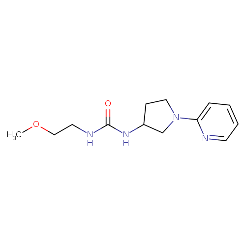 3-(2-methoxyethyl)-1-[1-(pyridin-2-yl)pyrrolidin-3-yl]urea