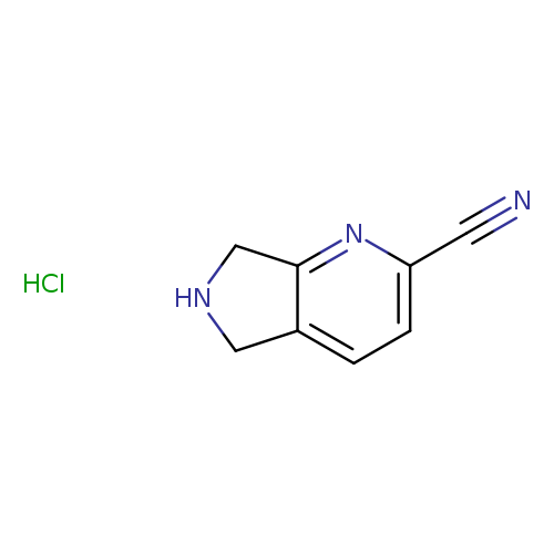 5H,6H,7H-pyrrolo[3,4-b]pyridine-2-carbonitrilehydrochloride